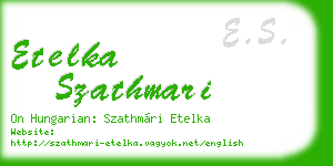 etelka szathmari business card
