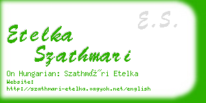 etelka szathmari business card